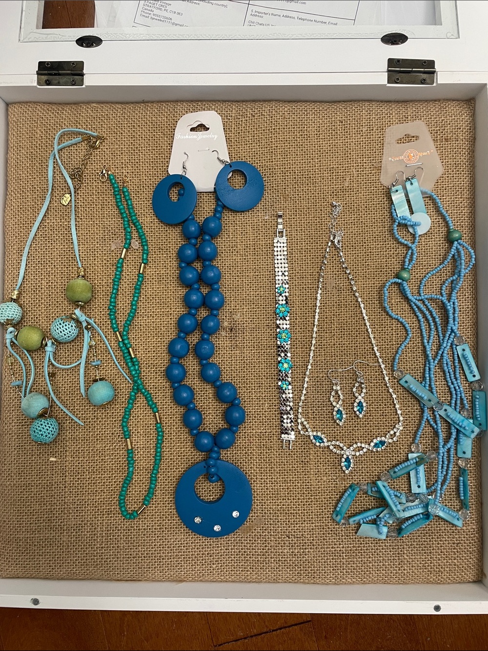 Newer Mixed Blues Jewelry Lot